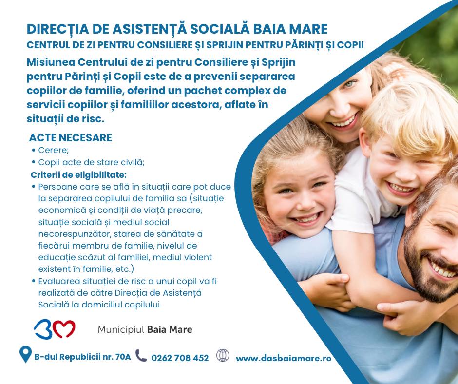 afis centru de zi pt consiliere si sprijin copii